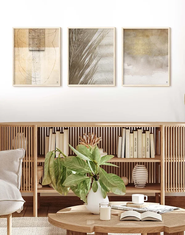 Ciepłe odcienie z motywem palmy