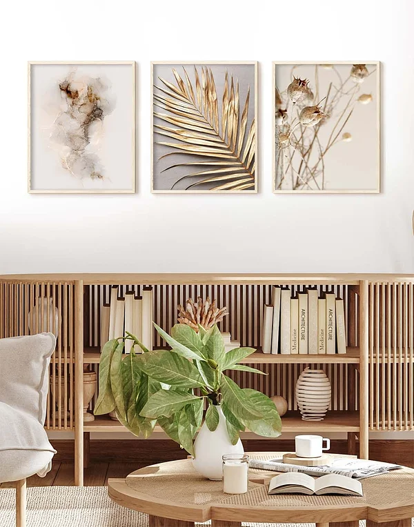 Boho rośliny i abstrakcja