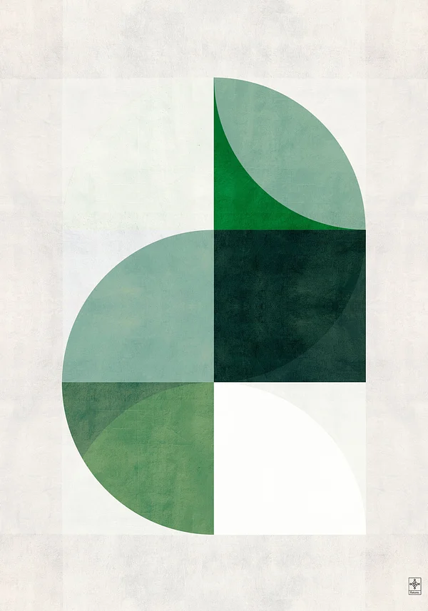 Zielona Harmonia: Abstrakcyjna Geometria Natury