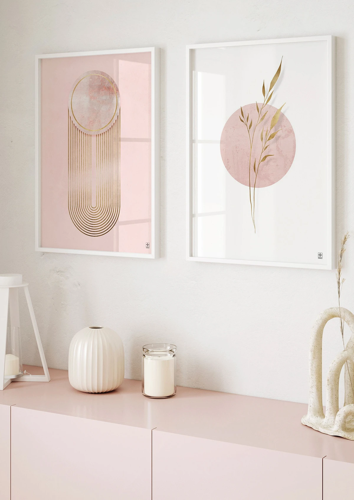 Różowa natura muśnięta złotem