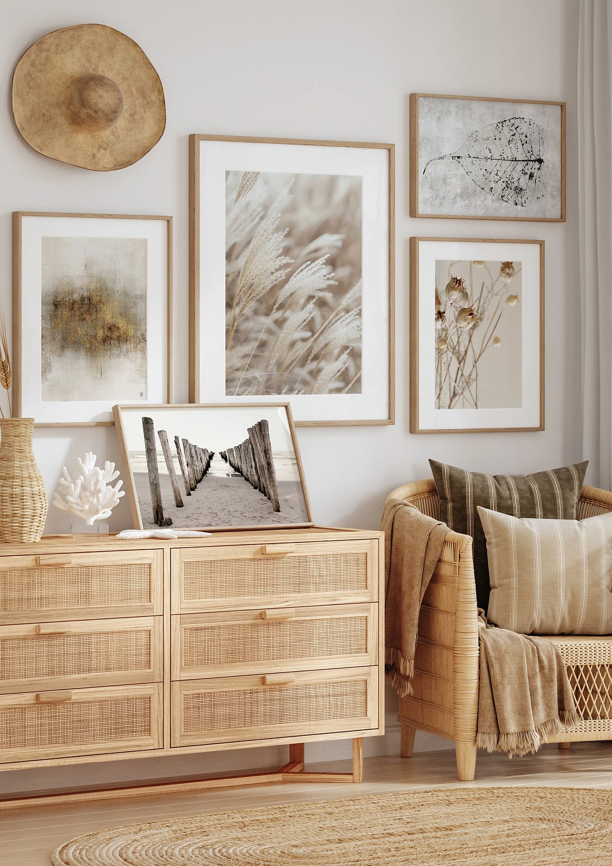 Boho natura i abstrakcja