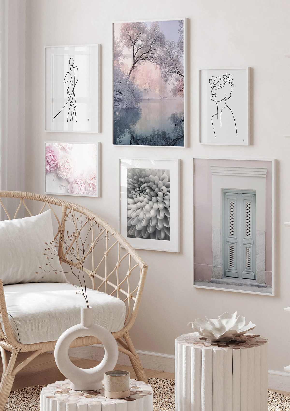 Zestaw Róże i Szarości