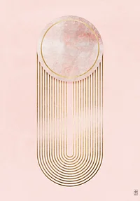 Eleganckie Abstrakcje: Różowe Koło