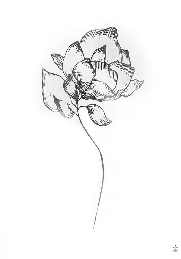 Minimalistyczny kwiat