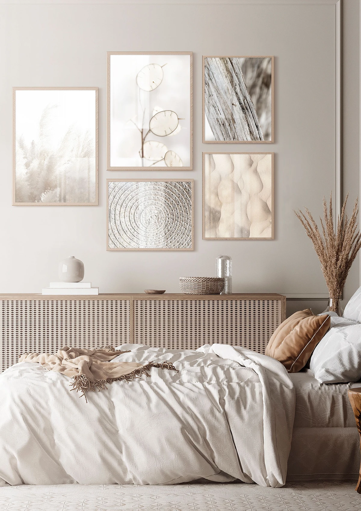 Fajna sypialnia w stylu BOHO