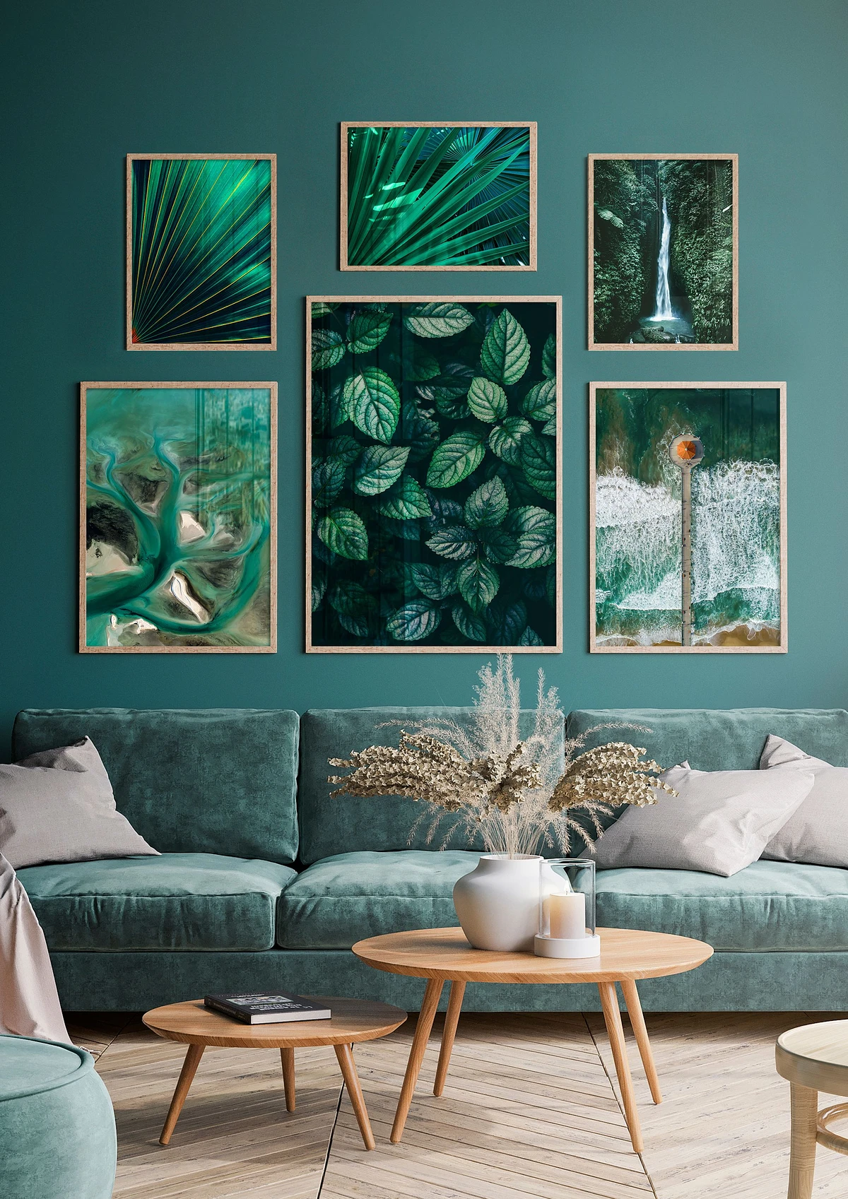 Zielona enklawa w salonie