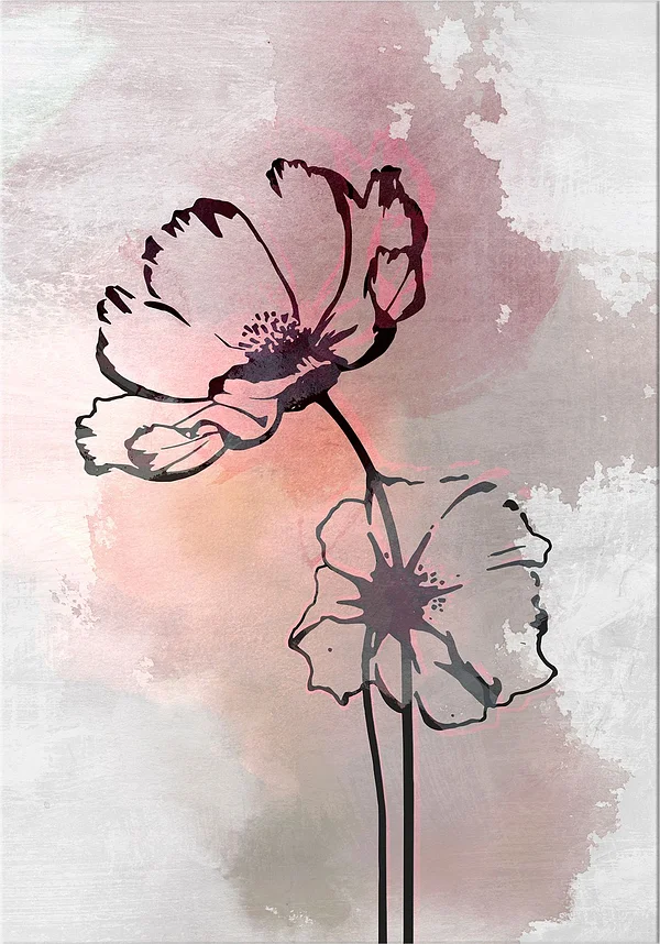 Różowa para natury