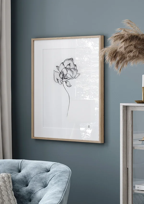 Minimalistyczny kwiat